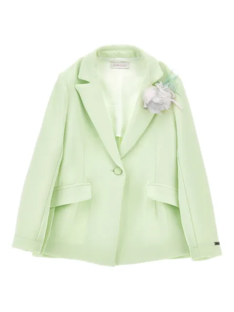 Monnalisa flower-appliqué blazer