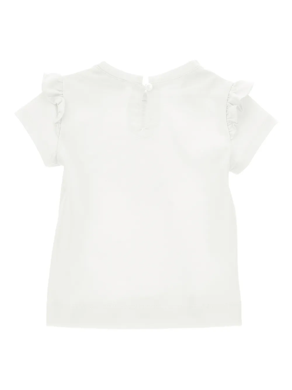 Monnalisa T-shirt met bloemenprint Wit