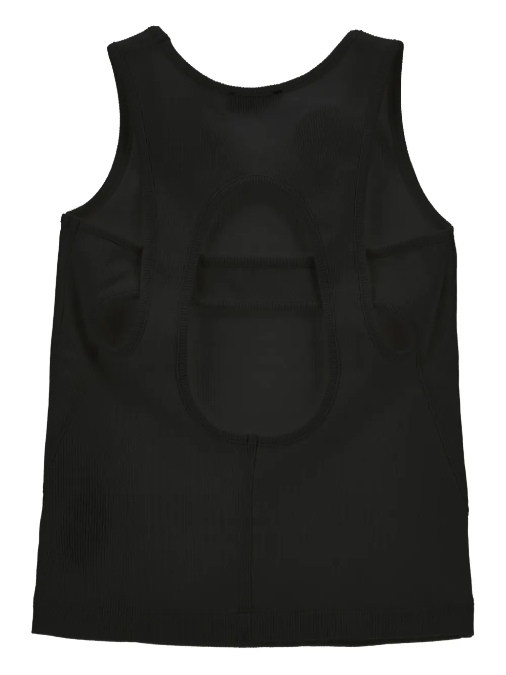 Monnalisa Top met logoplakkaat en uitgesneden details Zwart