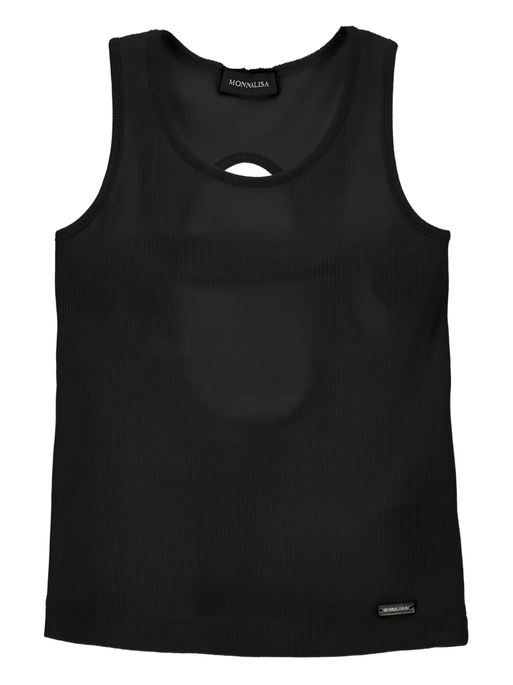 Monnalisa Top con dettaglio cut-out - Nero