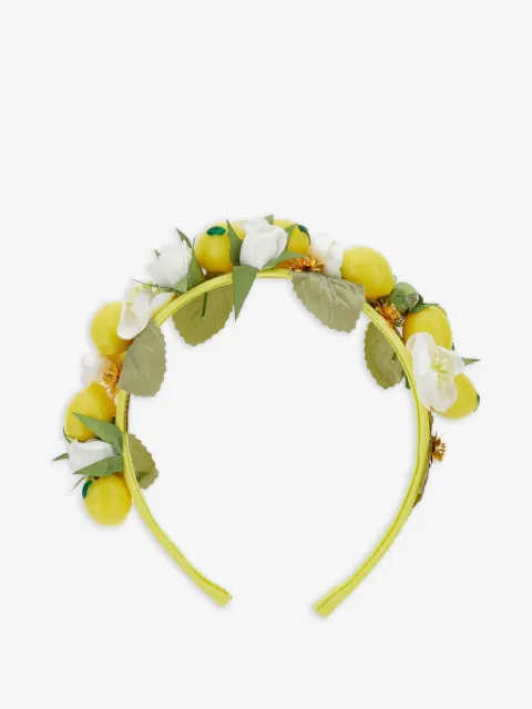 Monnalisa serre-tête à fleurs et citrons