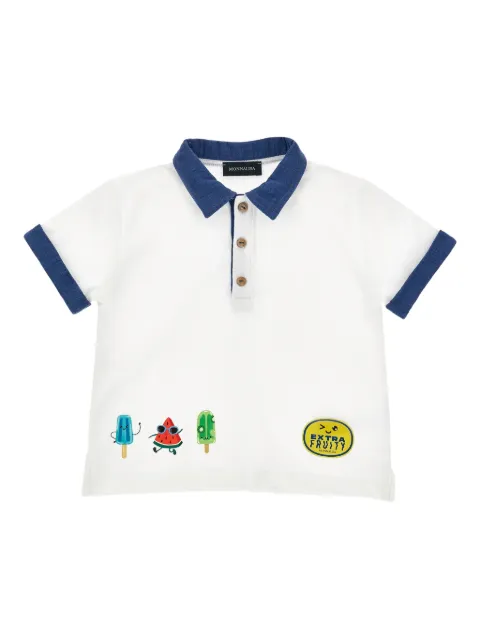 Monnalisa printed-details polo shirt
