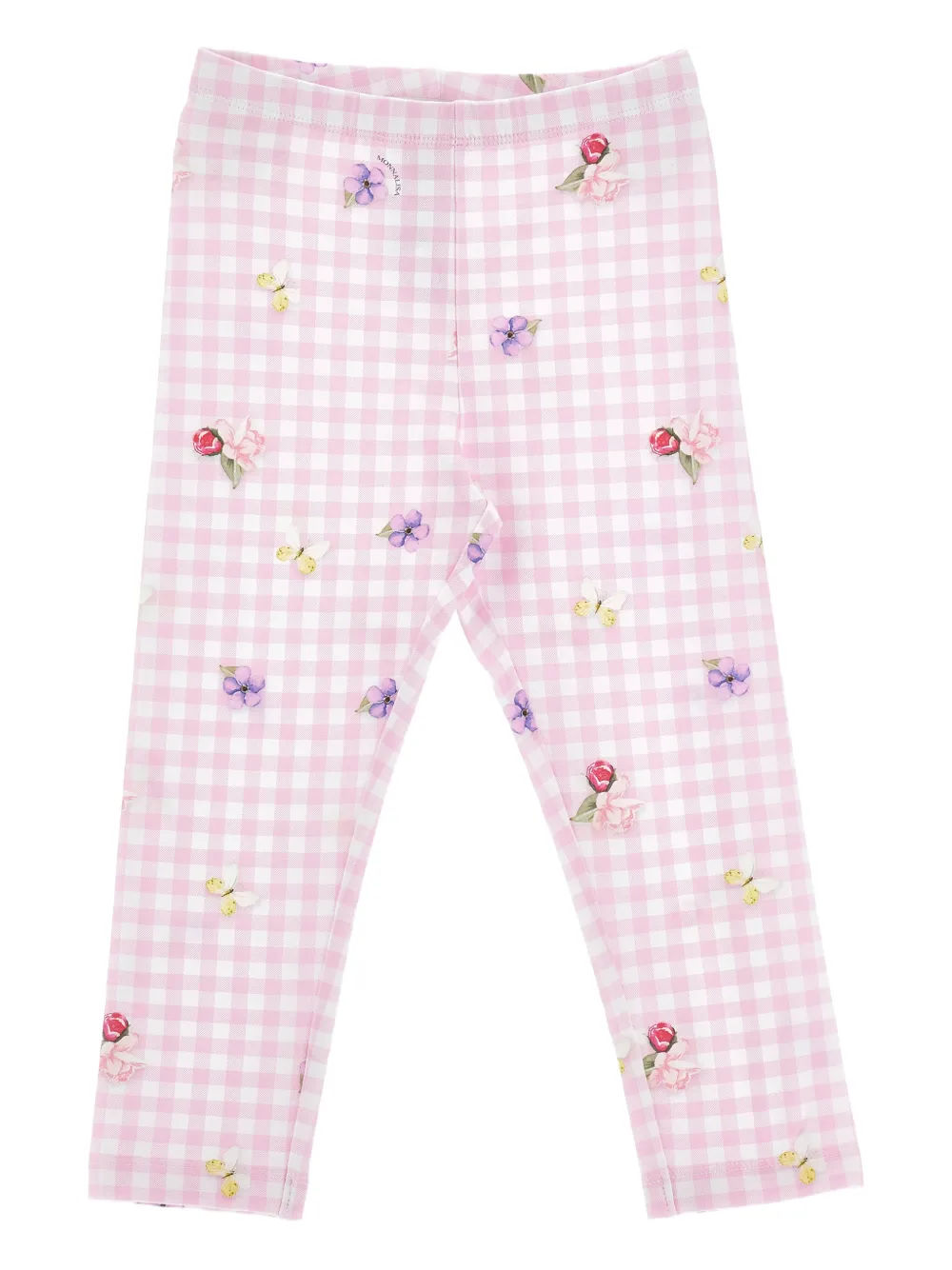 Monnalisa Leggings a quadri - Rosa