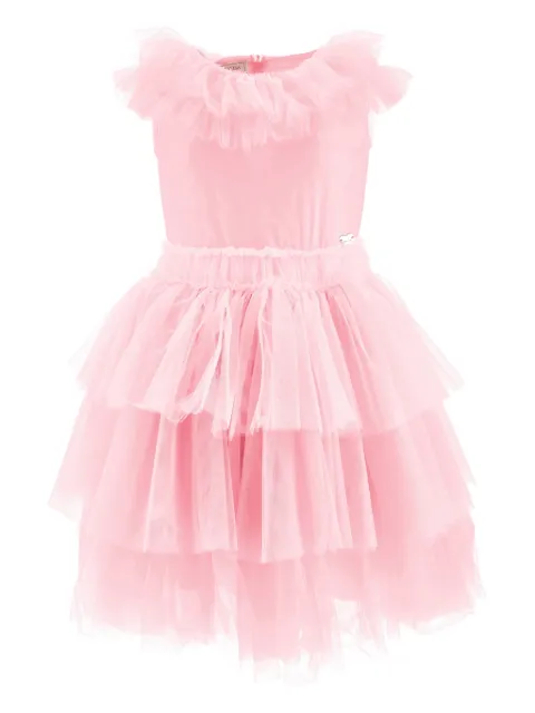 Monnalisa ruffled tiered dress
