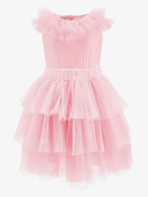 Monnalisa vestido a capas con volantes