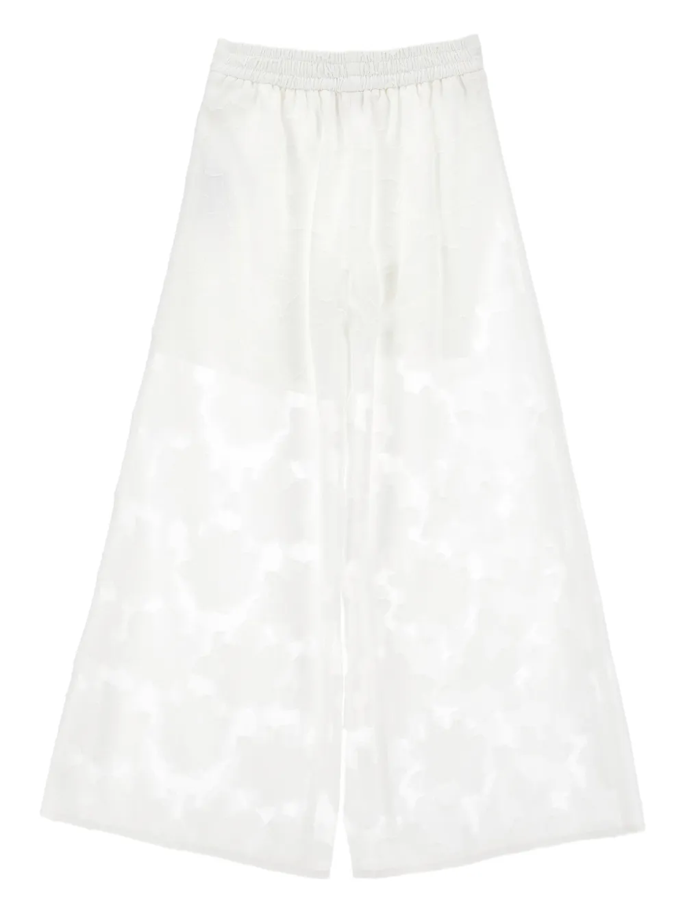 Monnalisa Broek met bloemenpatroon Wit