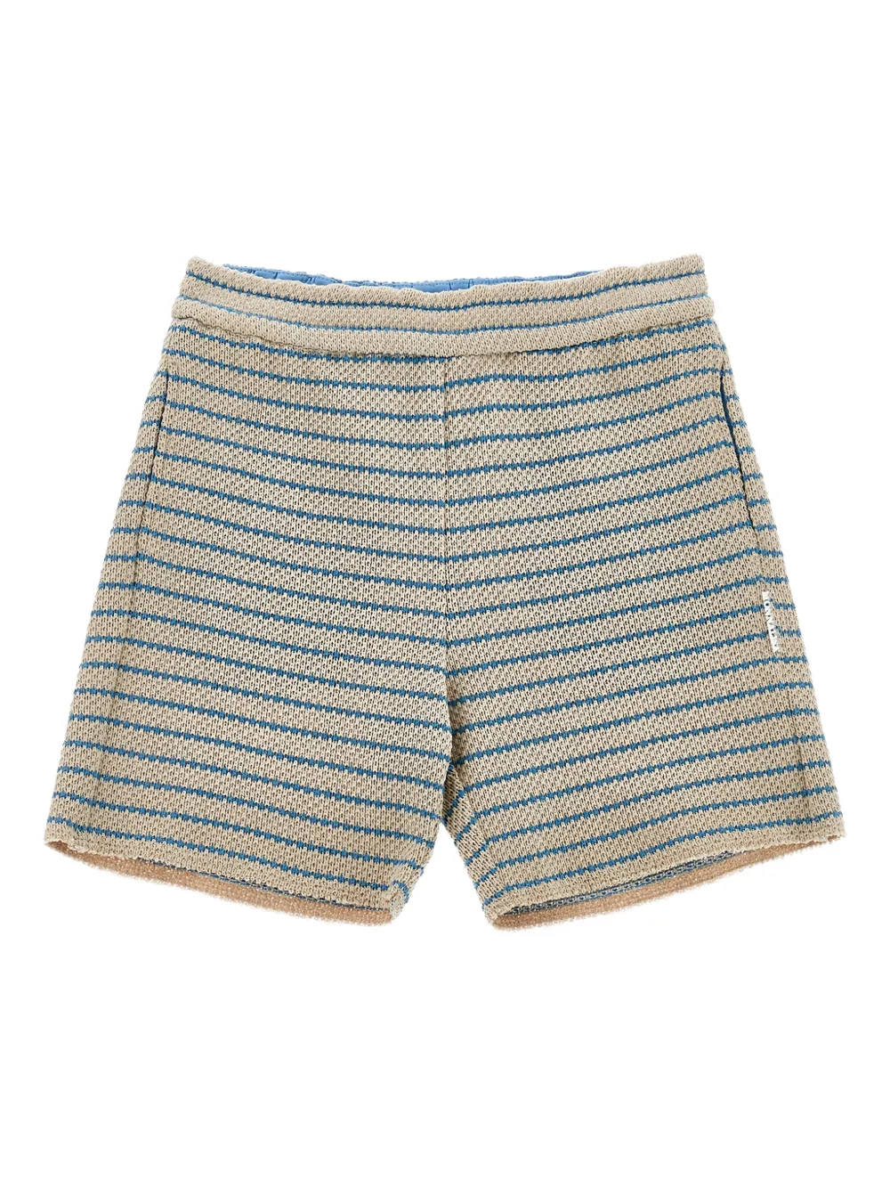 Monnalisa Gestreepte casual shorts met zakken Beige