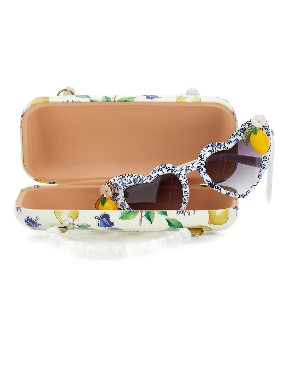  Monnalisa Heart-shaped Charm Sunglasses - White 