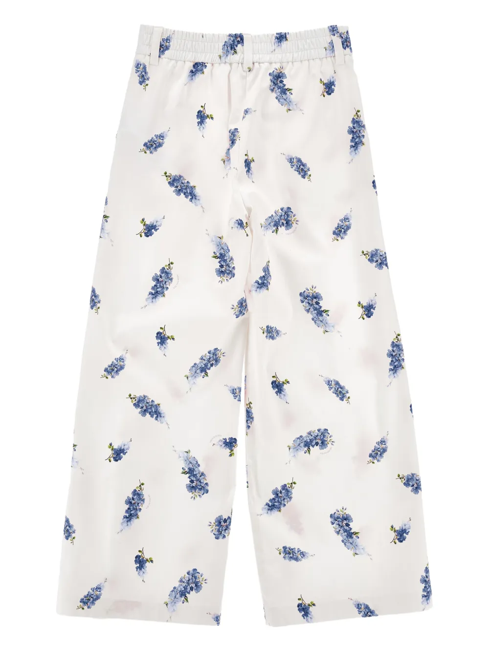 Monnalisa Broek met bloemenpatroon Wit