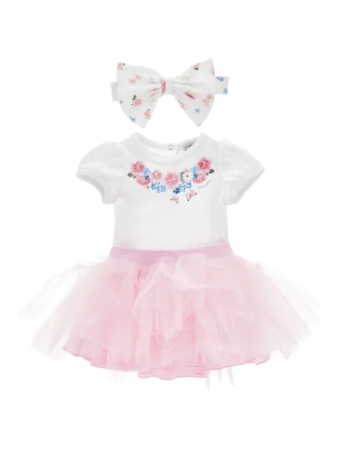 Monnalisa floral-print babygrow set