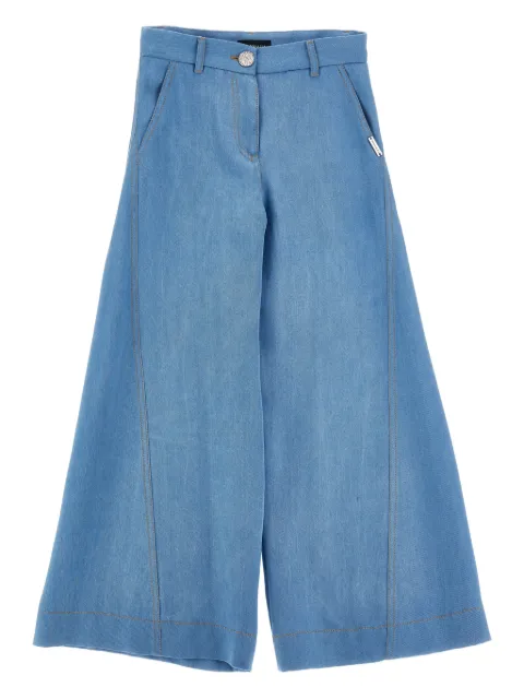 Monnalisa pantalones con placa del logo y botones