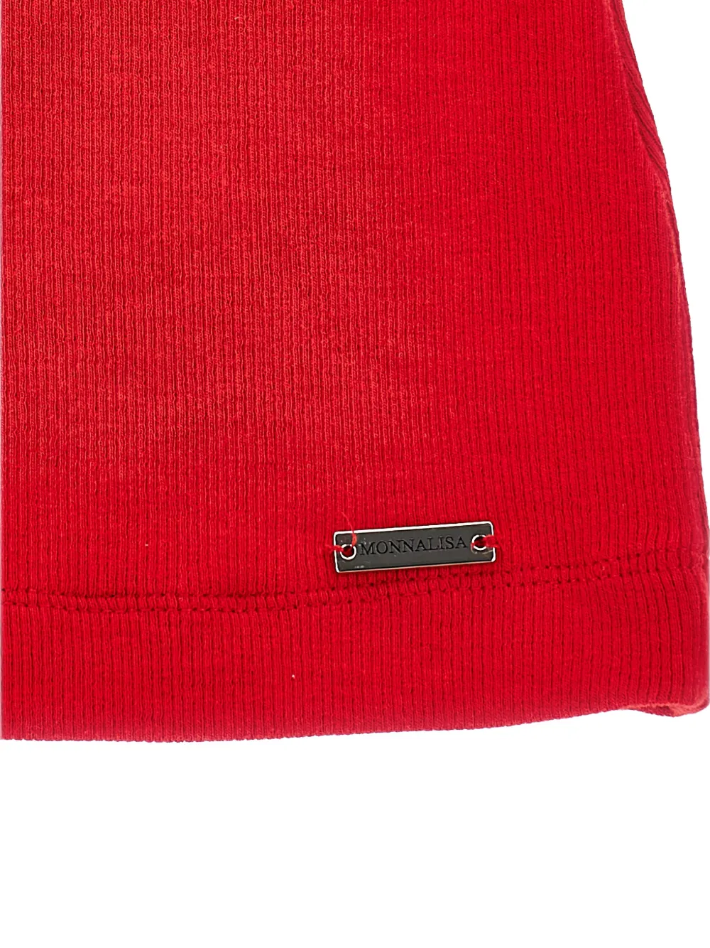 Ribbed Logo-Plaque Top