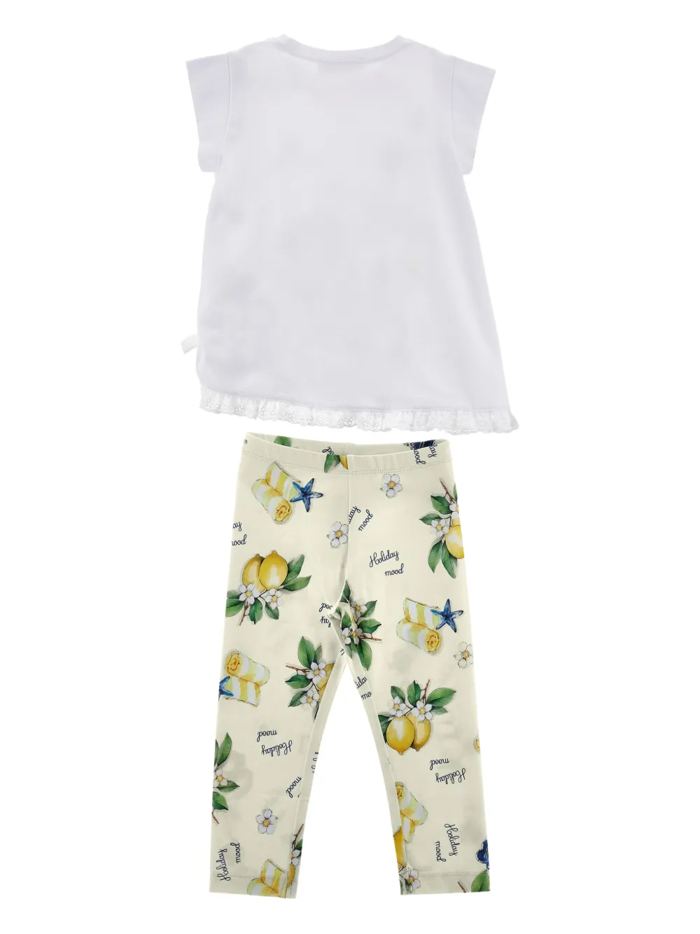 Monnalisa Broek met print Beige