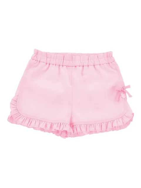 Monnalisa ruffled-trim bow-detail shorts