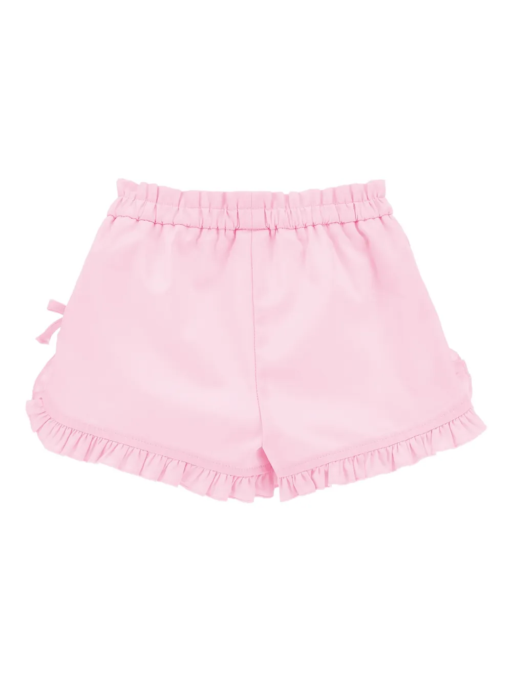  Monnalisa Ruffled-trim Bow-detail Shorts - Pink 