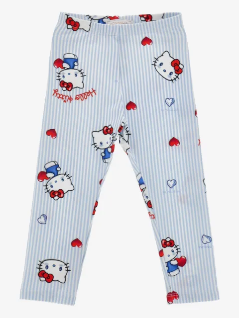 Monnalisa بنطال بنقش مخطط x Hello Kitty