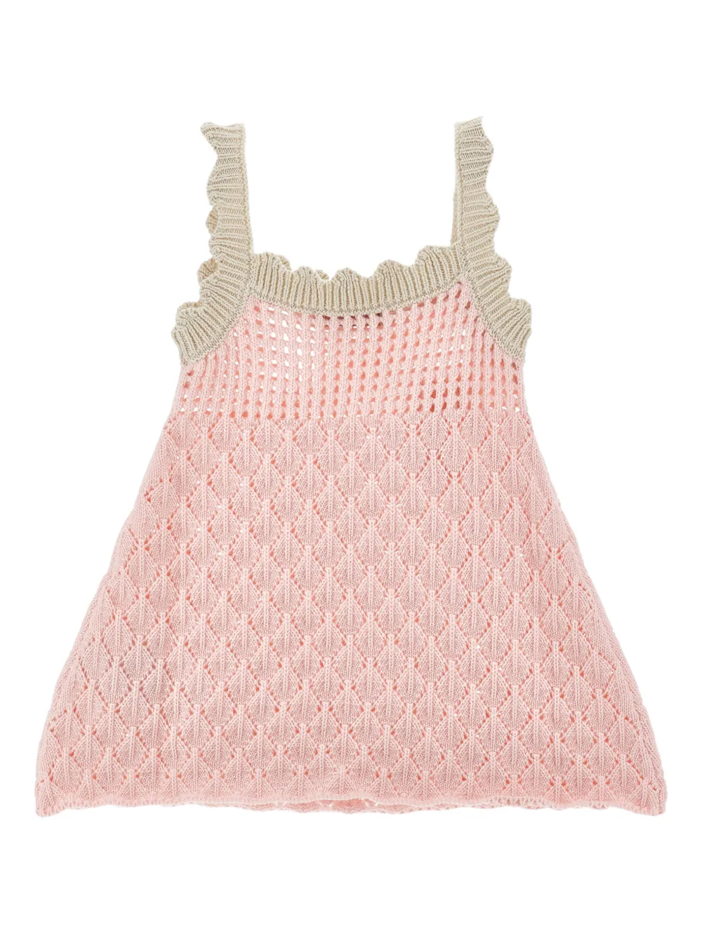 Monnalisa Jurk met ruches Roze