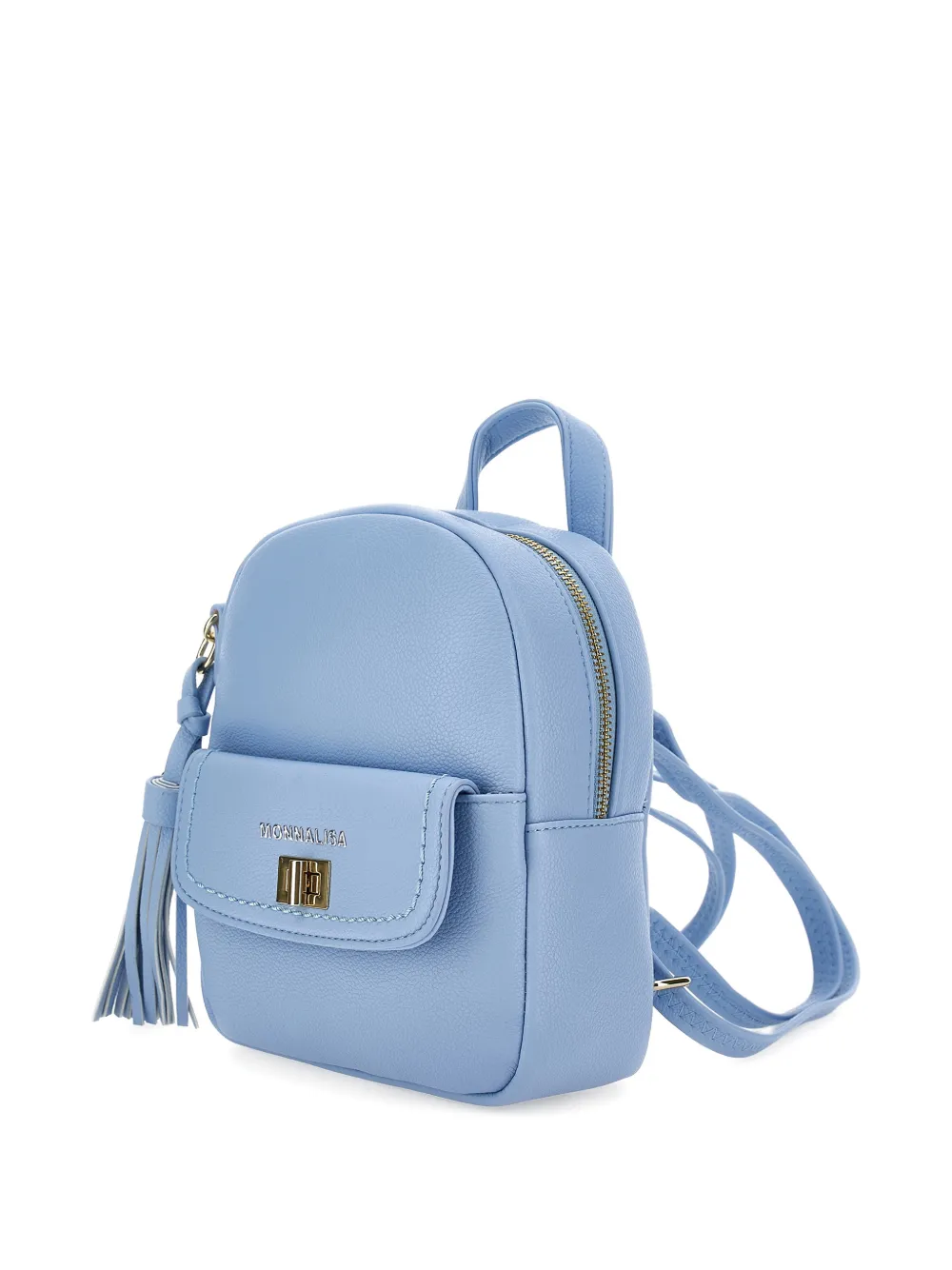 Monnalisa Rugzak met klepzak en kwastje Blauw