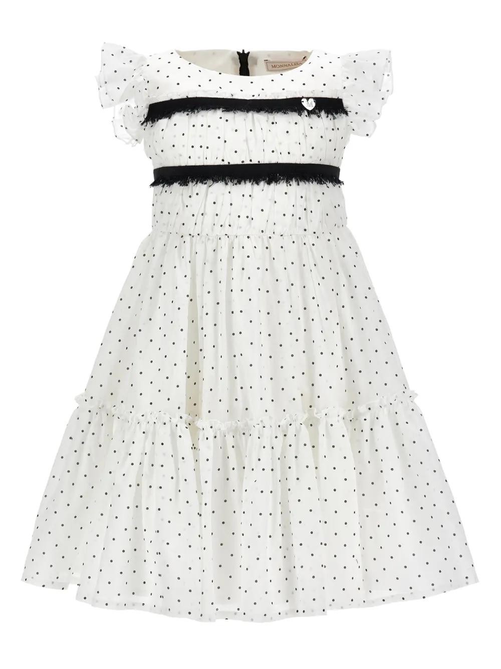Monnalisa Abito a pois - Bianco