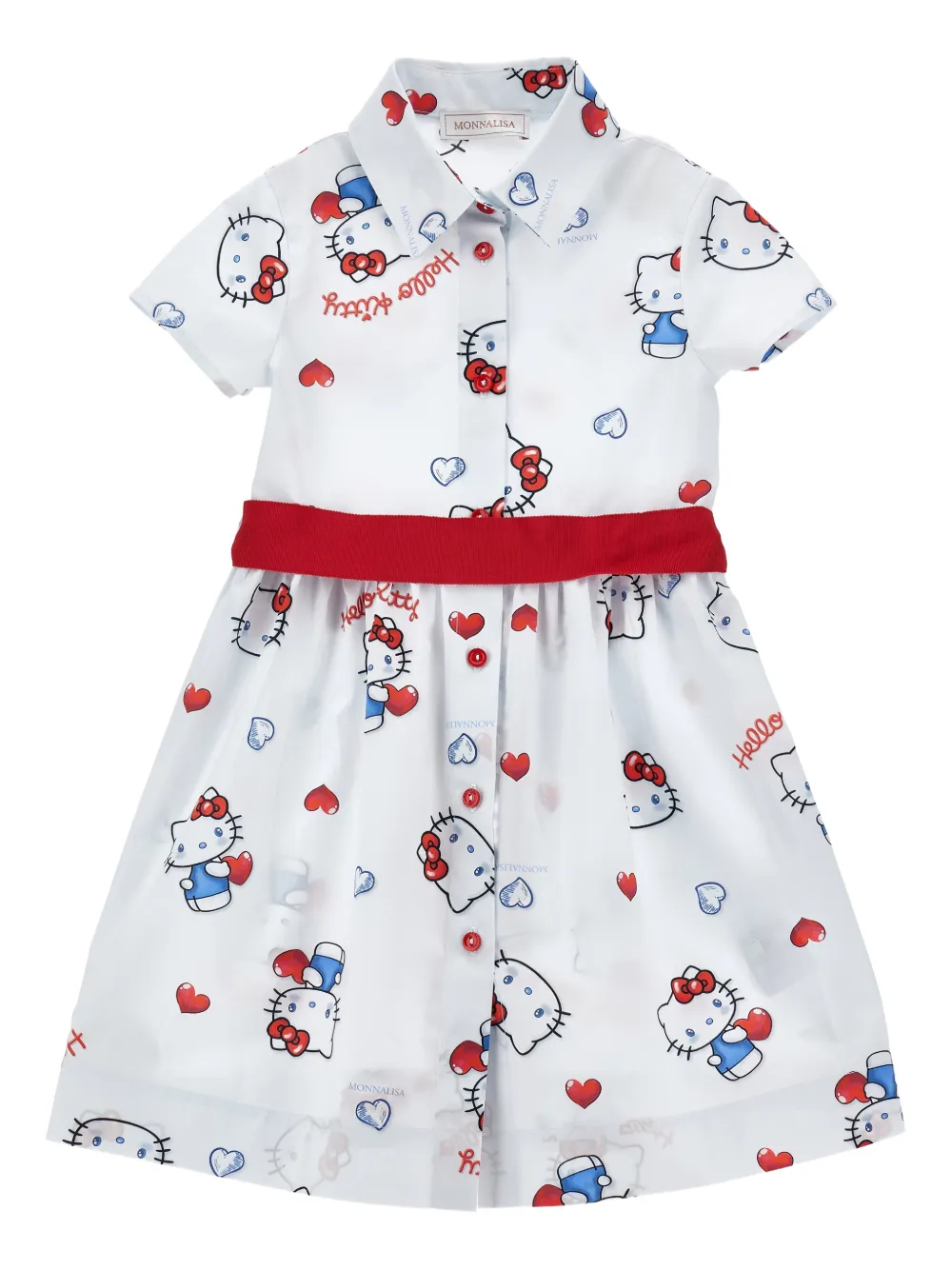 Monnalisa vestido con botones | blanco | Image 1