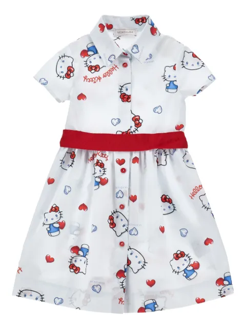 Monnalisa buttoned graphic dress