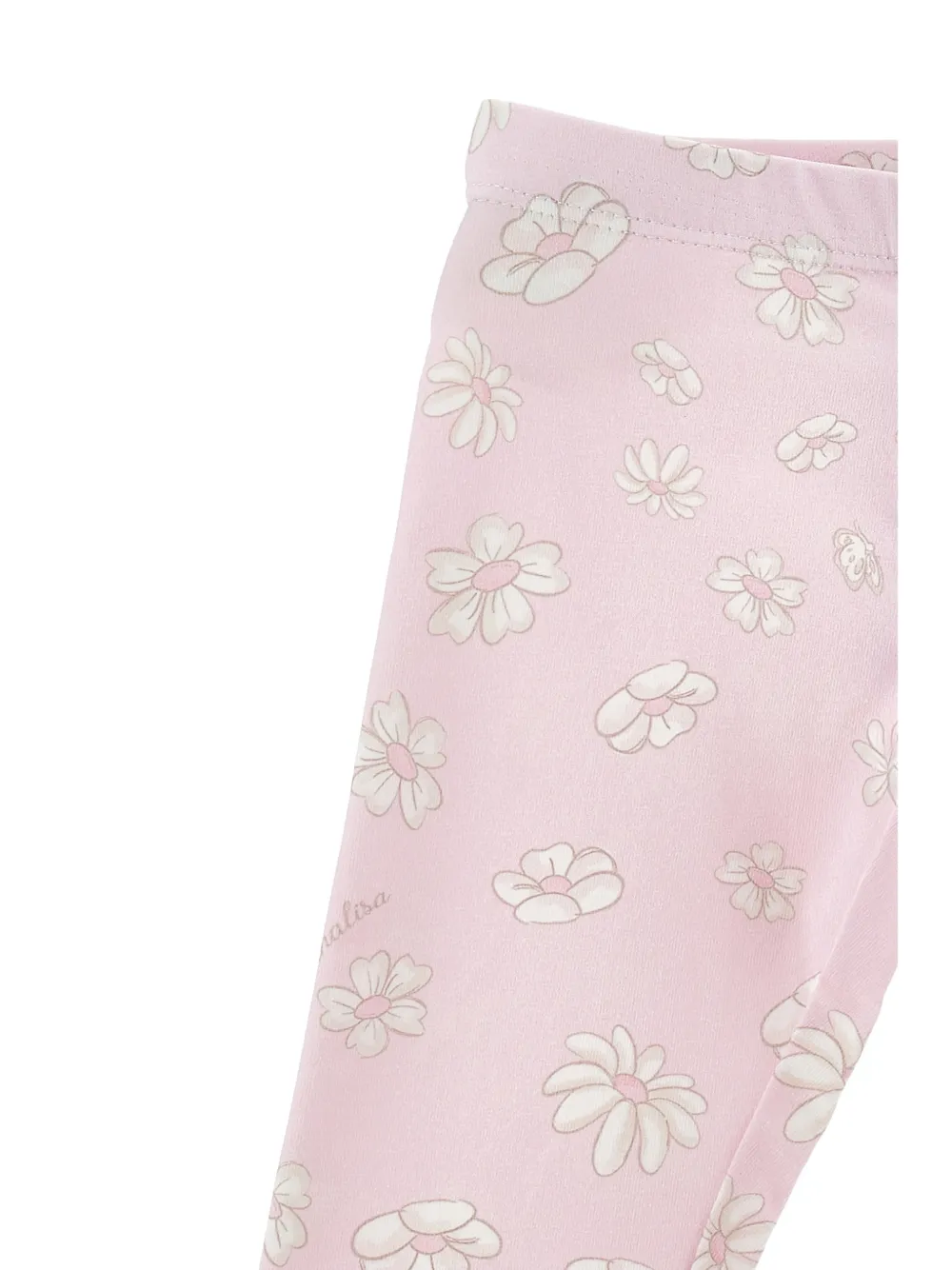  Monnalisa Floral-print Trousers - Pink 