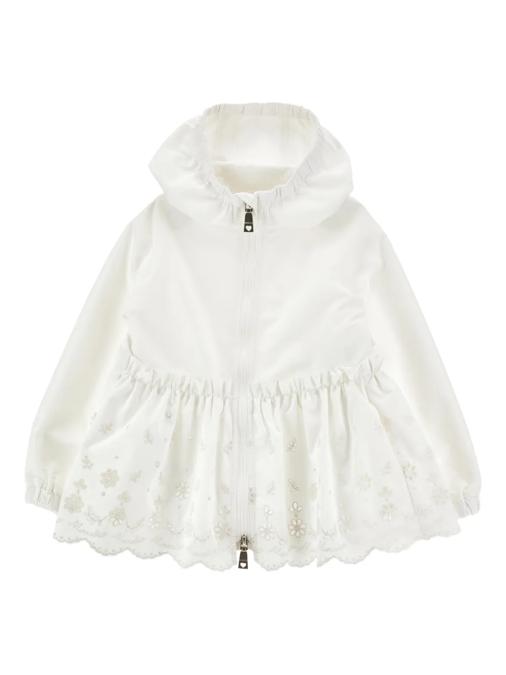 Monnalisa Giacca con cappuccio - Bianco