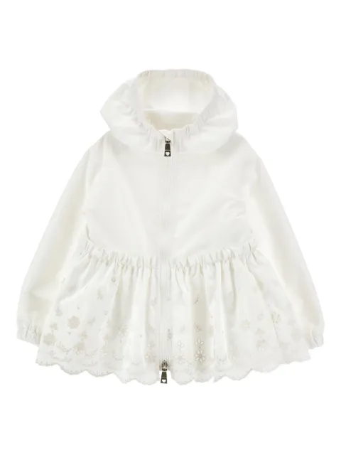 Monnalisa フローラル フーデッドジャケット