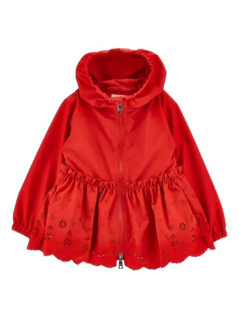 Monnalisa ruffled eyelet jacket