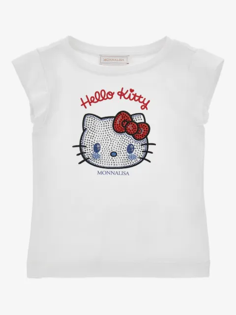 Monnalisa embellished-print T-shirt