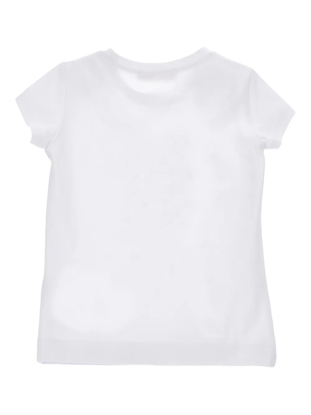 Monnalisa T-shirt met verfraaide print Wit