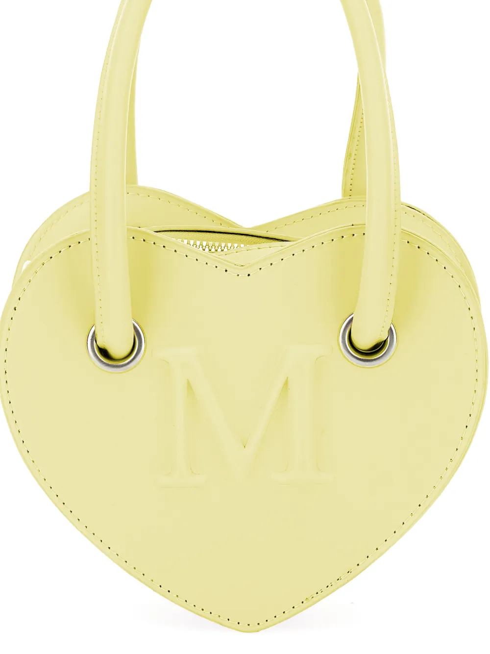 Monnalisa Heart tas met handgreep Geel