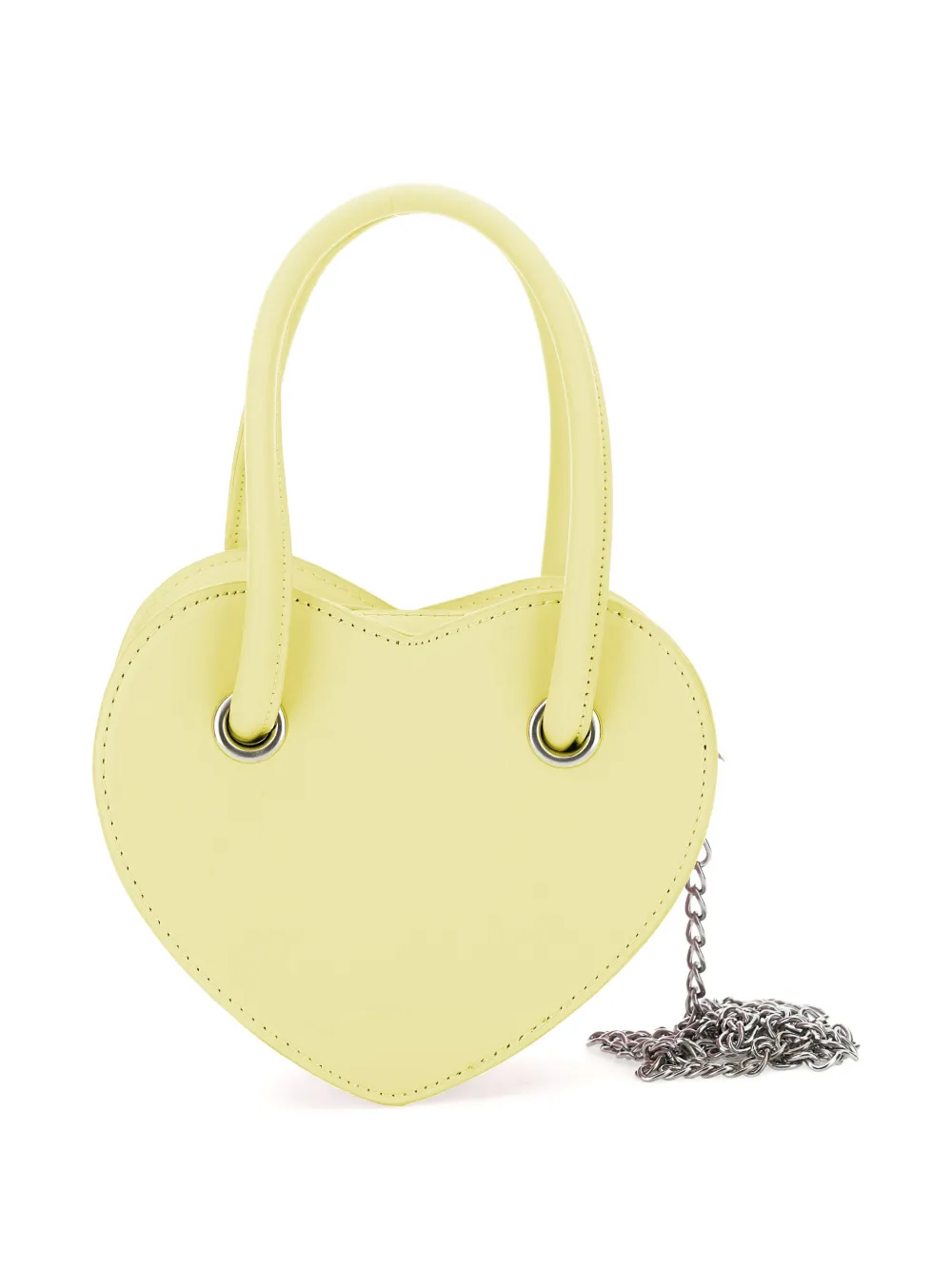 Monnalisa Heart tas met handgreep Geel