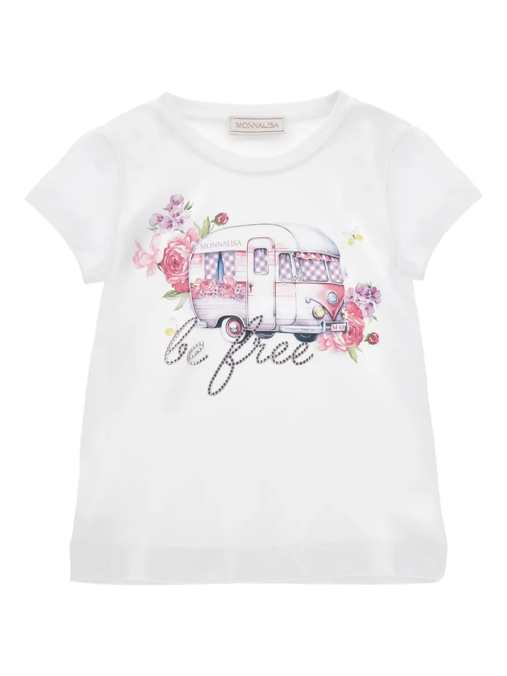 Monnalisa T-shirt con grafica - Bianco