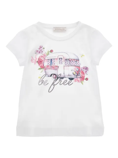 Monnalisa t-shirt à imprimé graphique