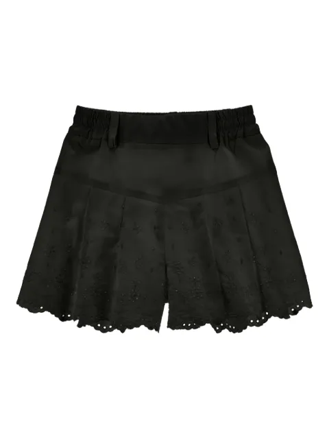 Monnalisa eyelet scalloped shorts