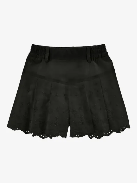 Monnalisa short festonné à détails d’œillets
