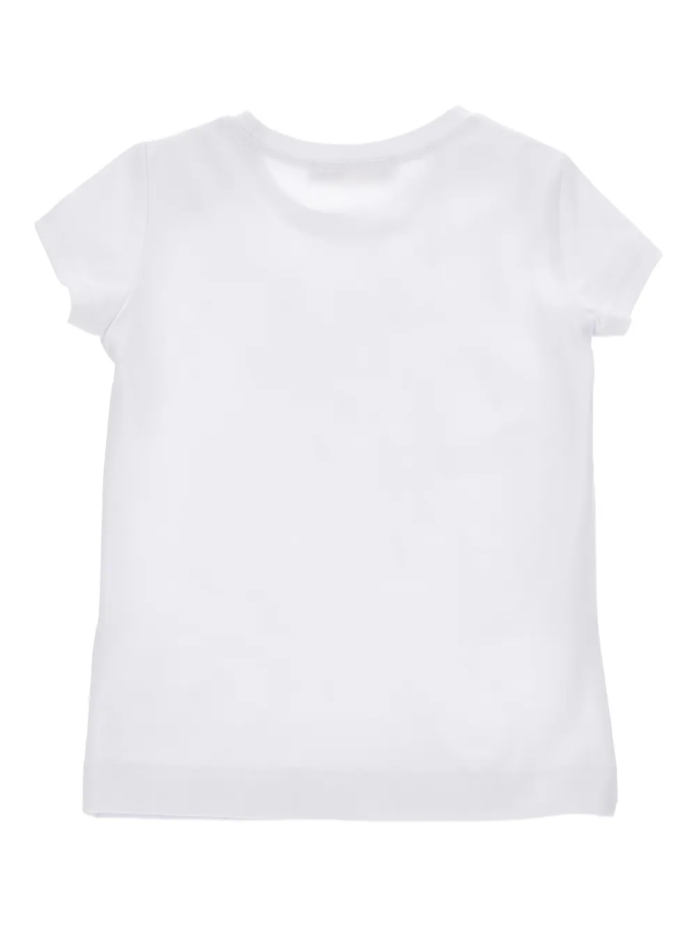 Monnalisa T-shirt met grafische print Wit