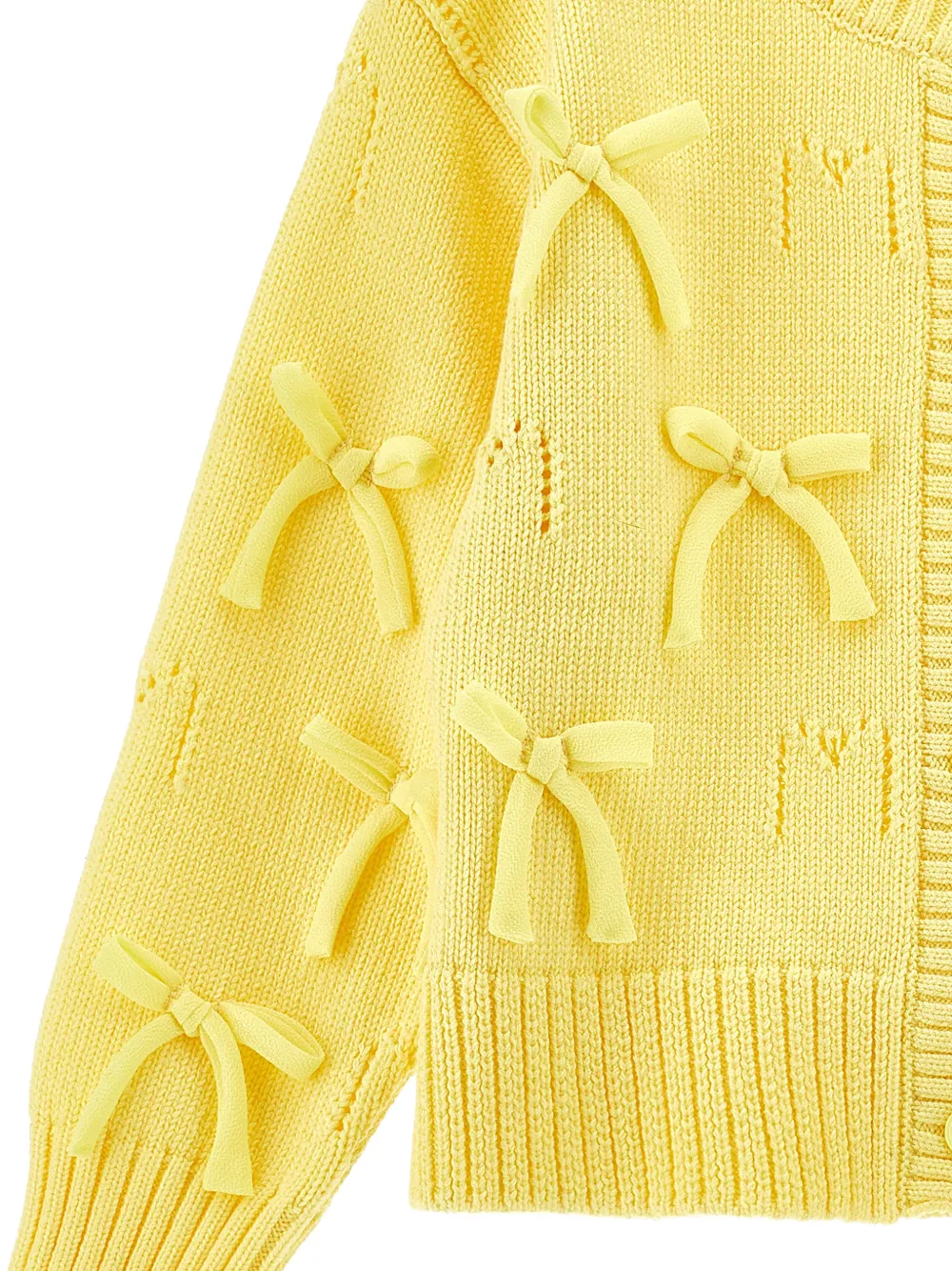 Monnalisa Vest met strikdetail Geel