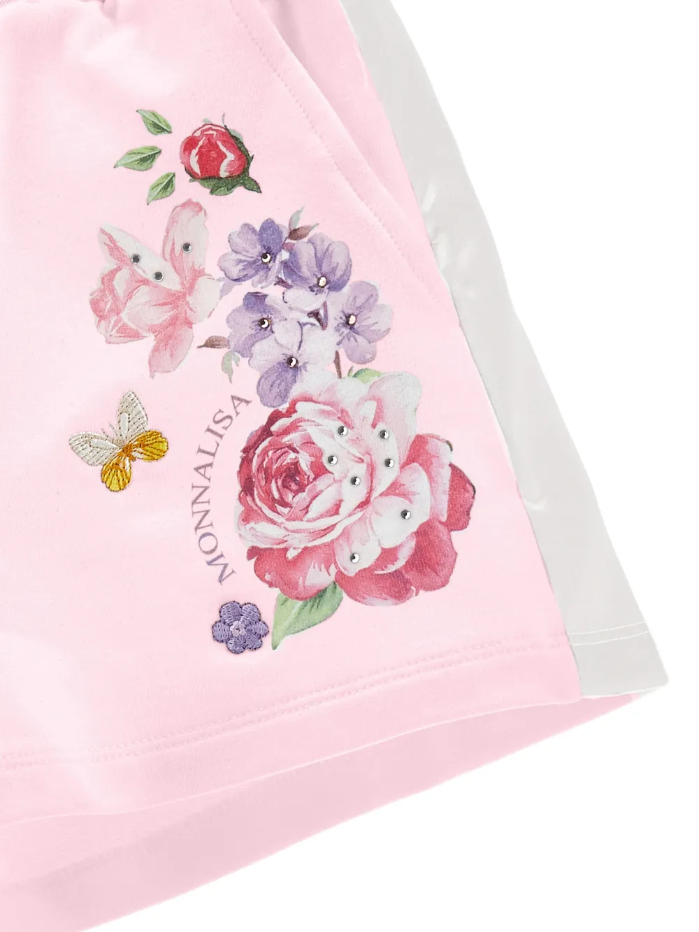  Monnalisa Floral-print Shorts - Pink 