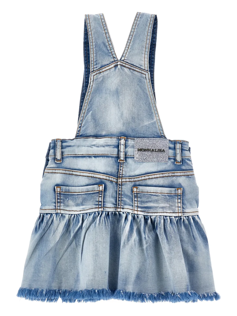 Monnalisa Playsuit met geborduurde citroen Blauw