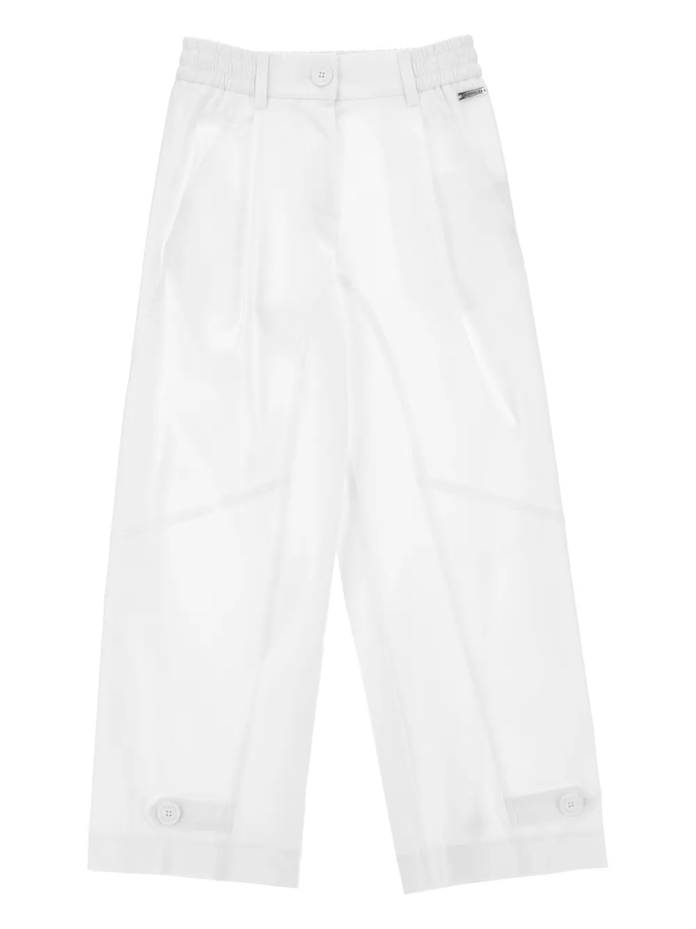 Monnalisa Pantaloni con bottoni - Bianco