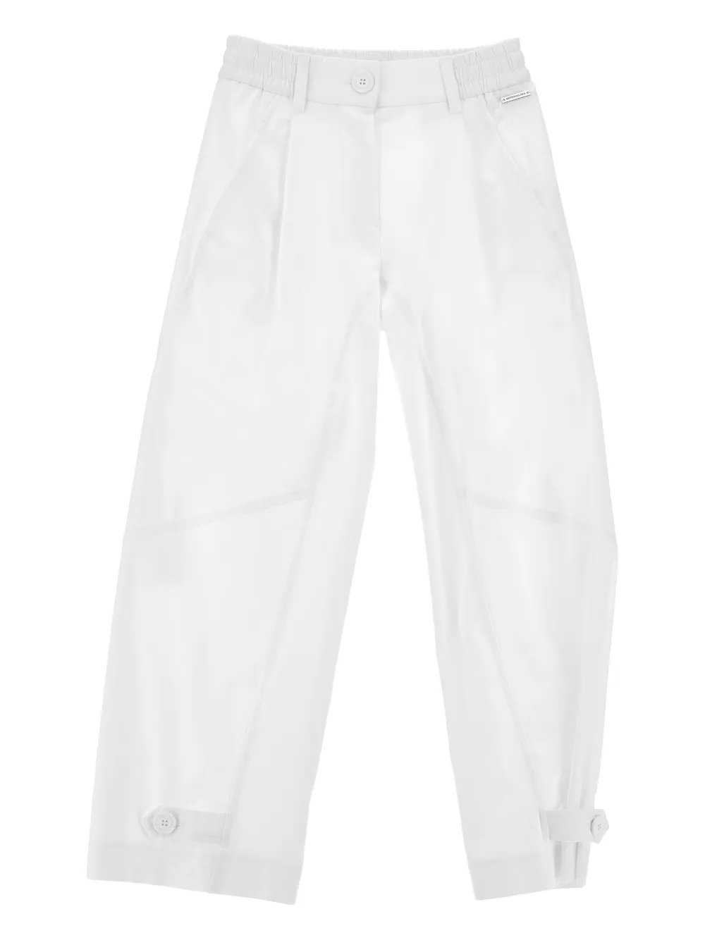 Monnalisa Broek met knoopdetail Wit