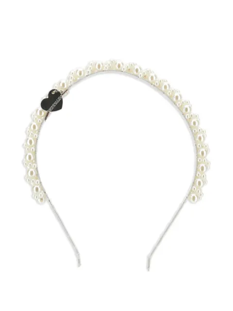 Monnalisa pearl heart headband