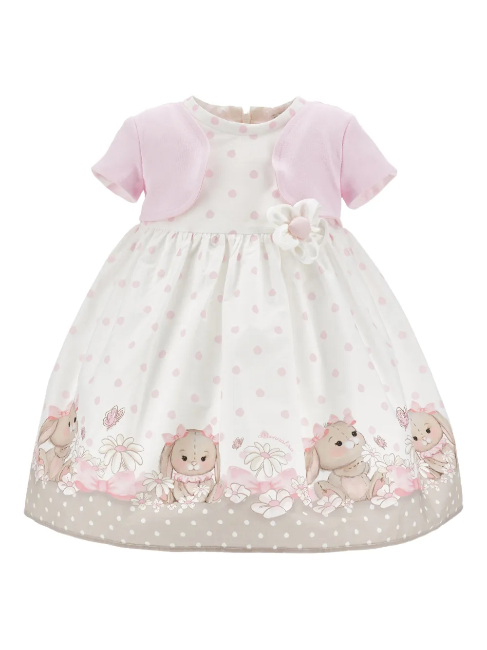 Monnalisa Abito a pois - Bianco