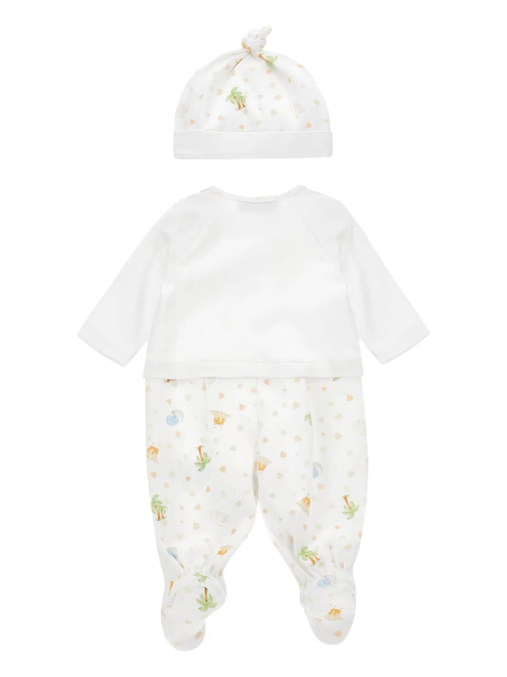 Monnalisa Romper met dinosaurus print Wit