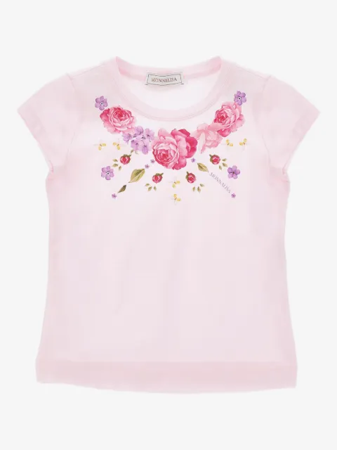 Monnalisa floral-print T-shirt 
