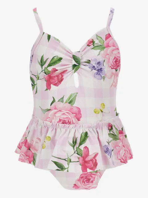Monnalisa floral ruffled swimsuit