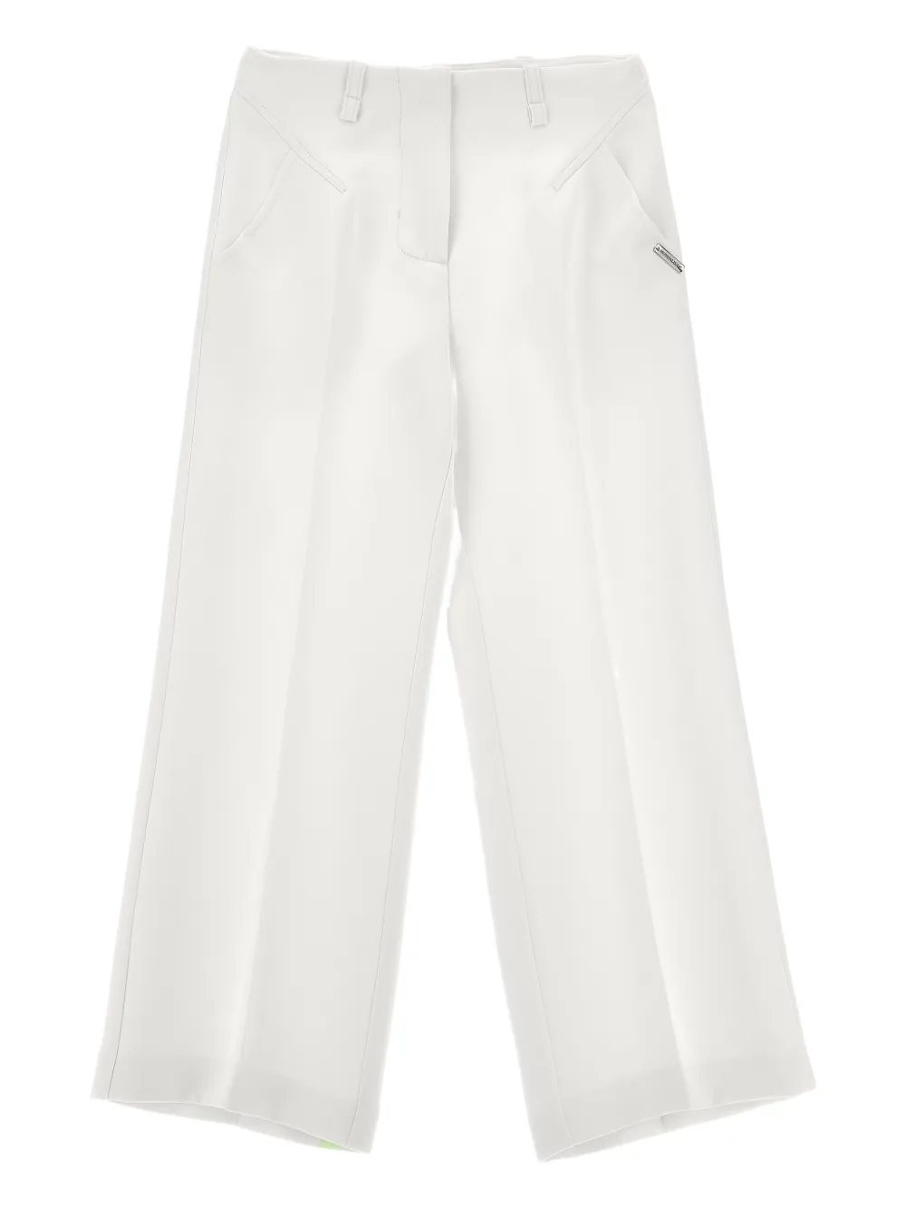 Monnalisa Pantaloni con placca logo - Bianco