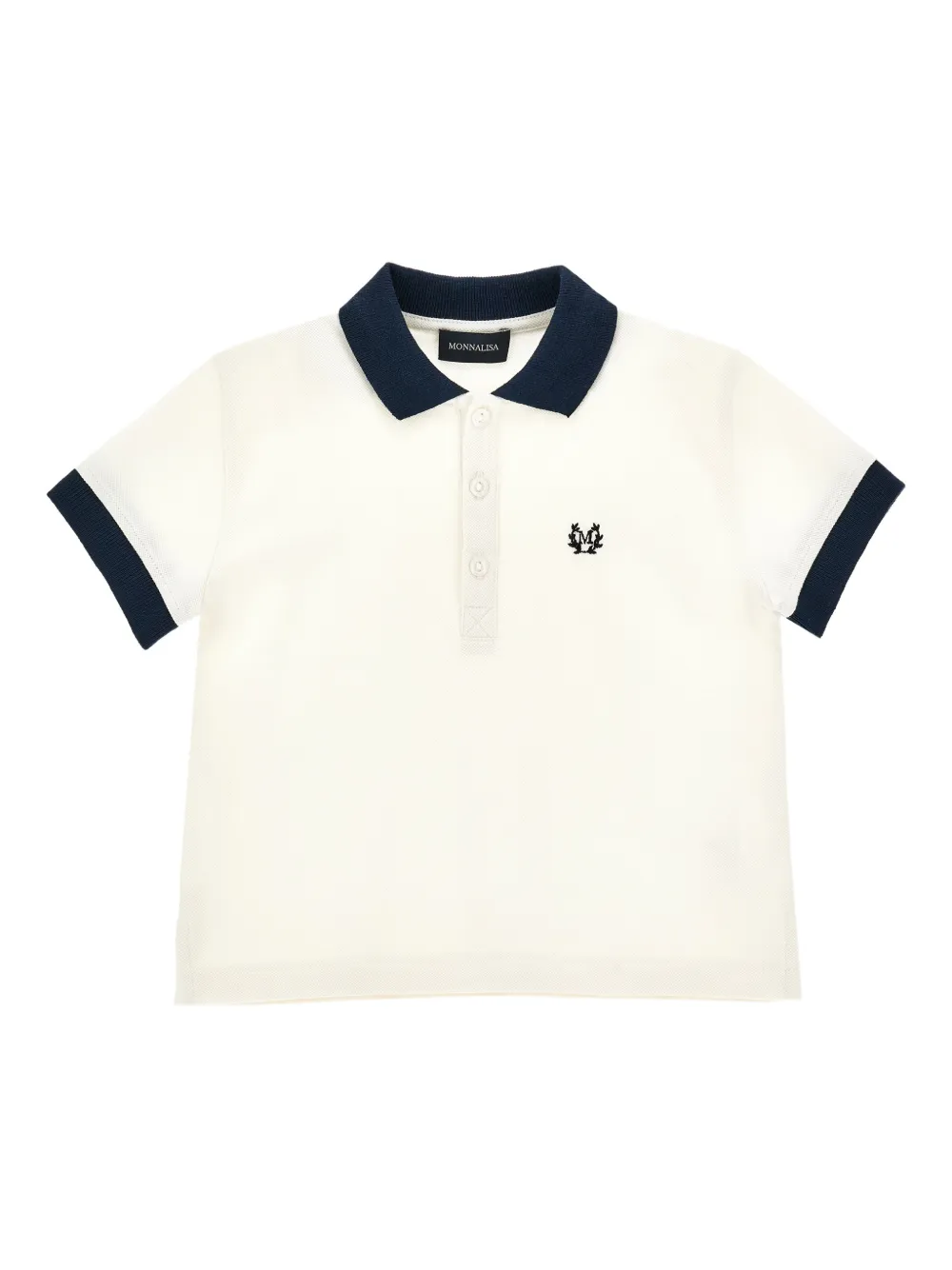 Monnalisa Polo con ricamo - Toni neutri
